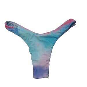 Women Summer Babe Bikini Bottom Size MEDIUM(8-10) Candy Print Tie Dye